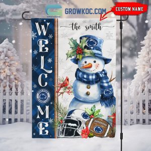 Penn State Nittany Lions Football Snowman Welcome Christmas House Garden Flag