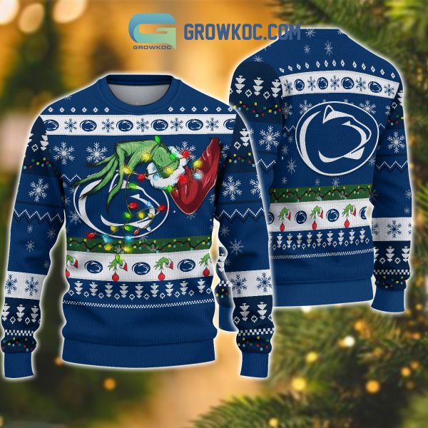 Penn State Nittany Lions NCAA Grinch Christmas Ugly Sweater