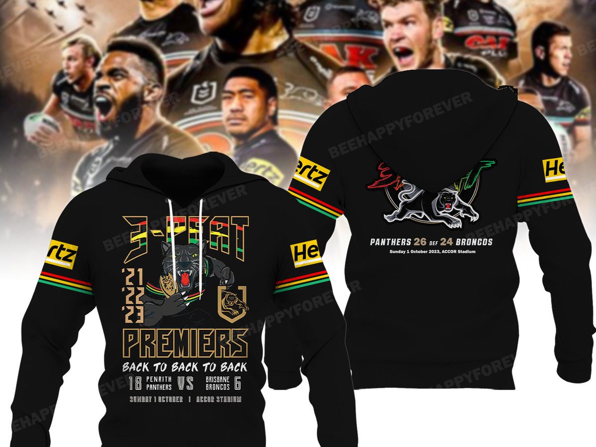 Penrith Panthers 3-Peat NRG Premier Undisputed Shirt, hoodie