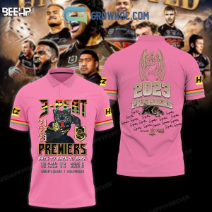 Penrith Panthers NRL 3 Peat Premiers 2023 Polo Shirt