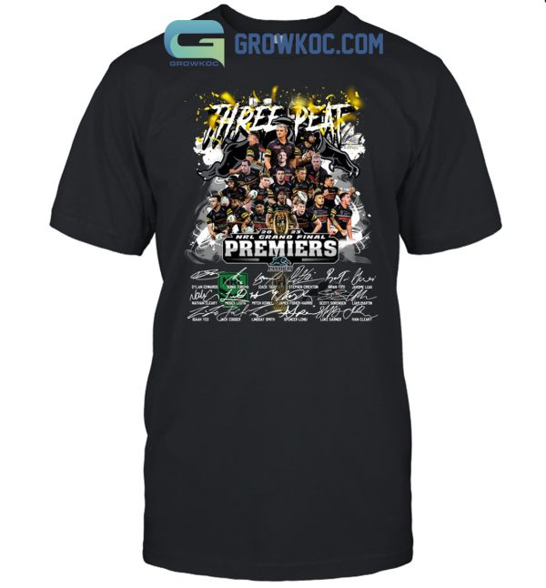 Penrith Panthers NRL Grand Final Three Peat Premiers 2023 T Shirt