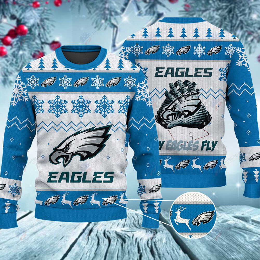 Light up shop eagles sweater