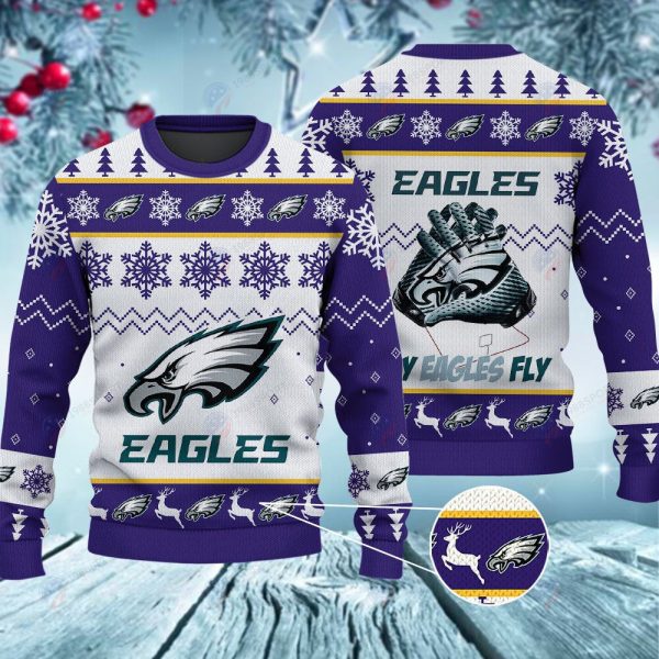 Philadelphia Eagles Fly Eagles Fly Christmas Ugly Sweater