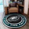 San Francisco 49ers Keep The Faith Round Rug Carpet