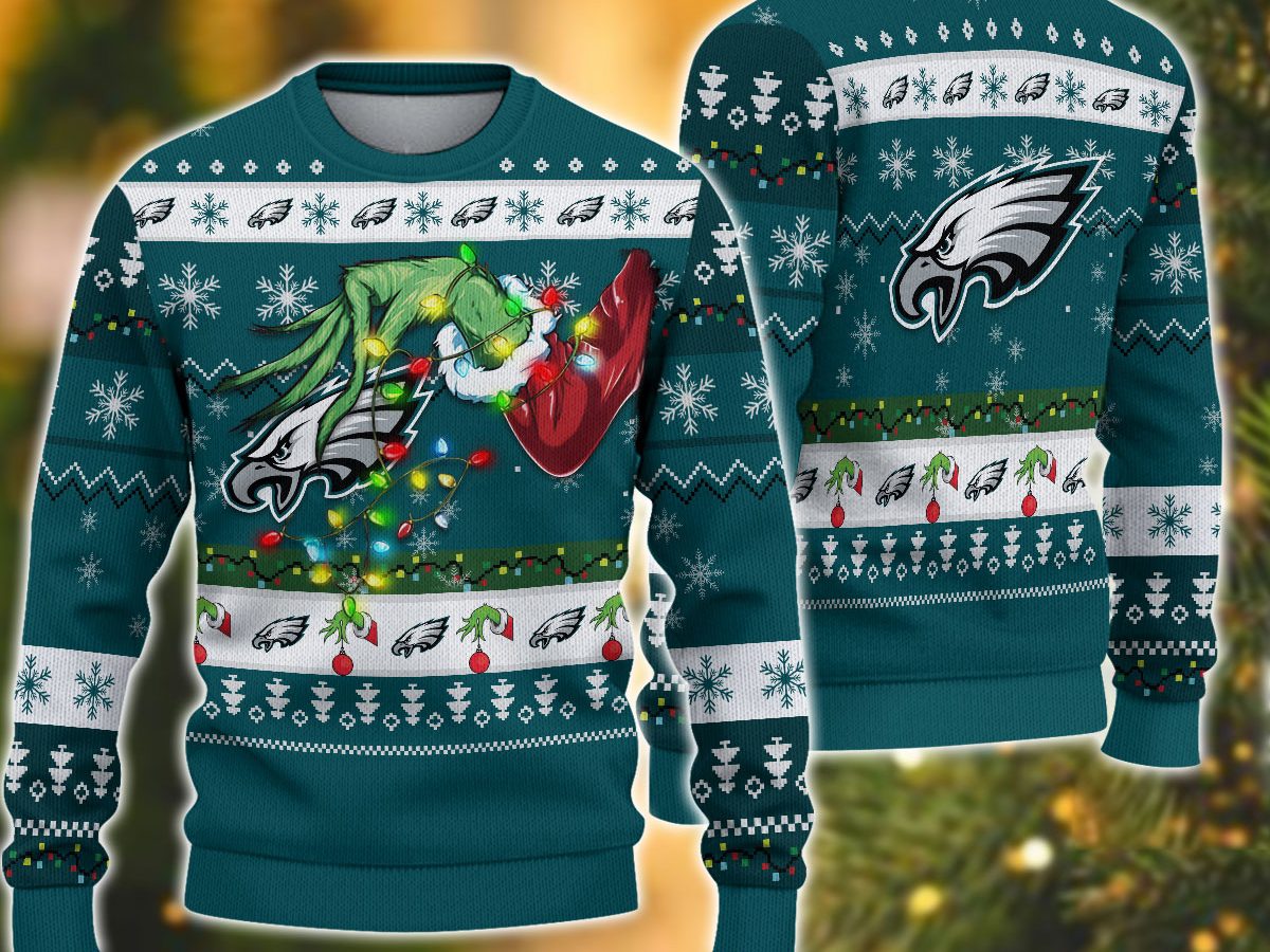 Nfl ugly 2025 sweater eagles