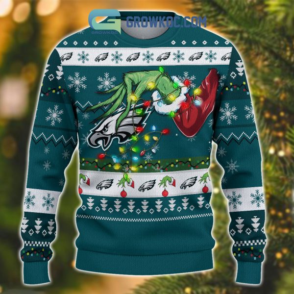 Philadelphia Eagles NFL Grinch Christmas Ugly Sweater