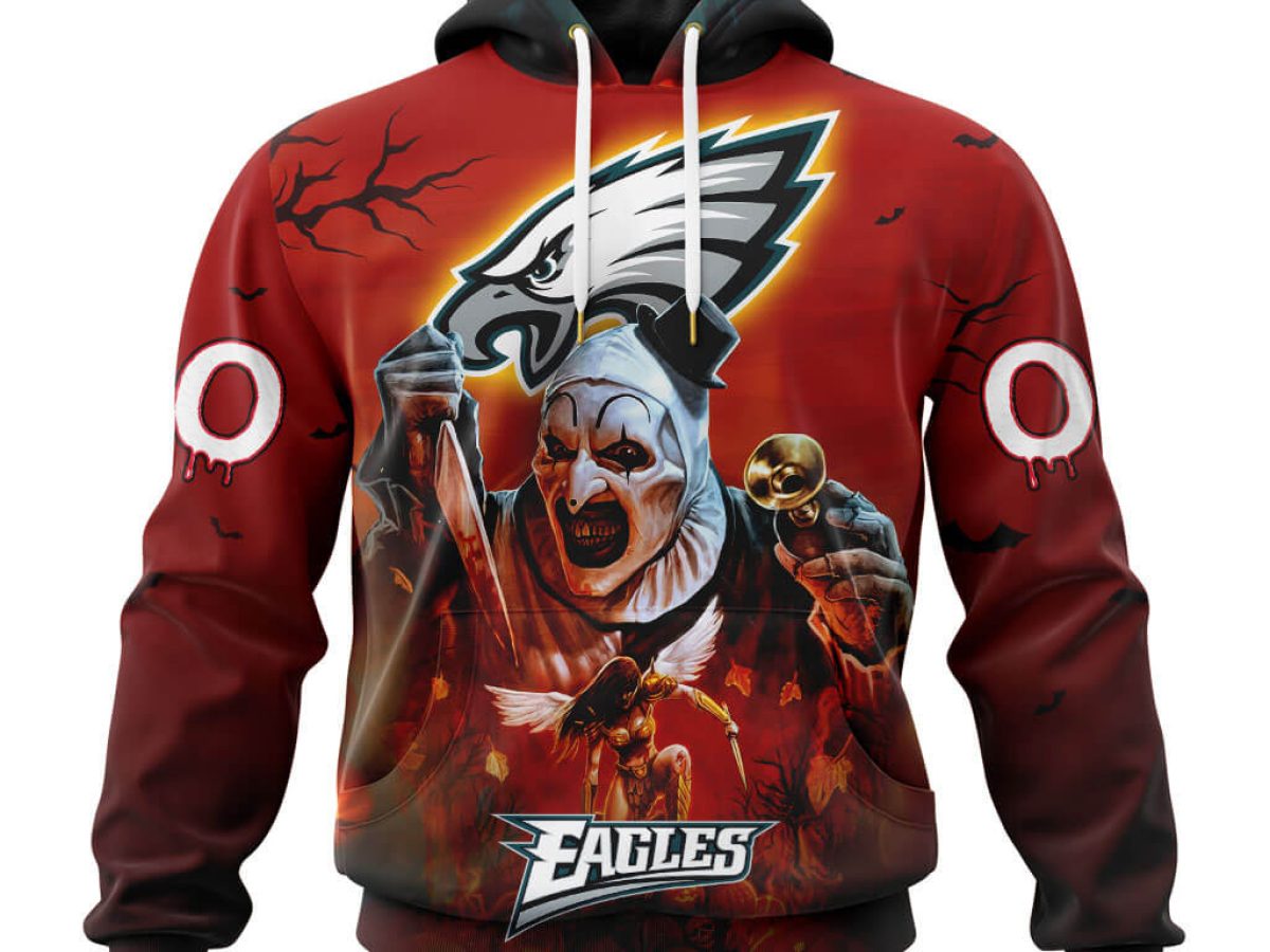 Horror Halloween Characters NFL Philadelphia Eagles Hawaiian Shirt