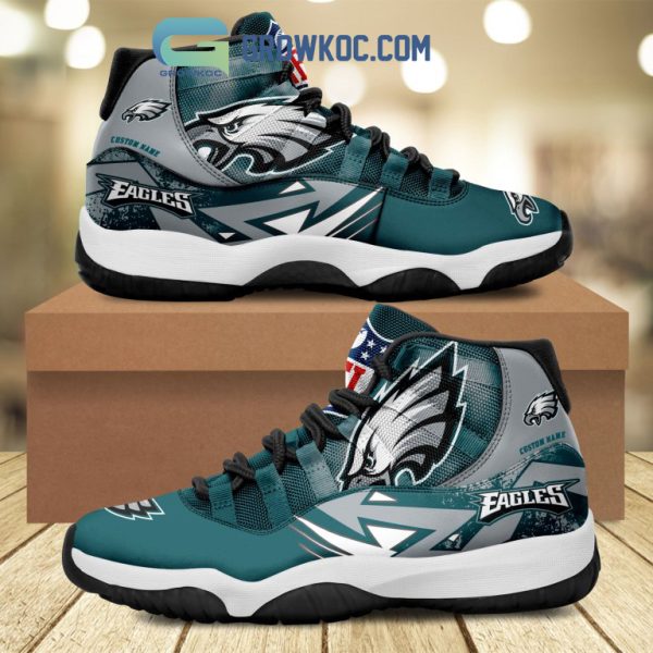 Philadelphia Eagles NFL Personalized Air Jordan 11 Shoes Sneaker