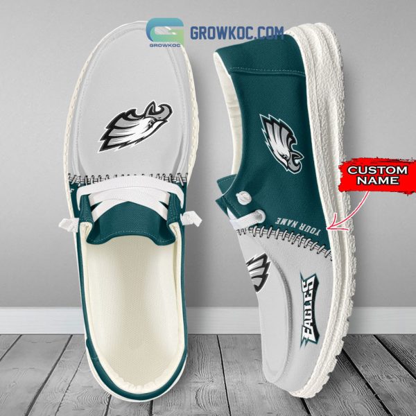 Philadelphia Eagles Personalized Hey Dude Shoes