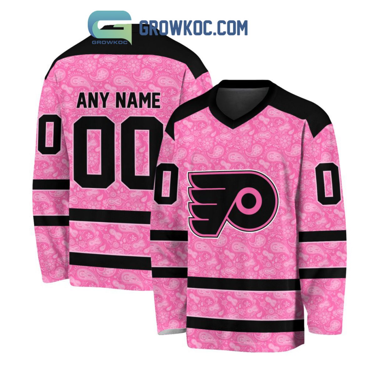 Personalized NHL Philadelphia Flyers Special Pink Fight Breast