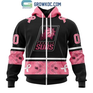 Phoenix Suns NBA Special Design Paisley Design We Wear Pink Breast Cancer Personalized Hoodie T Shirt