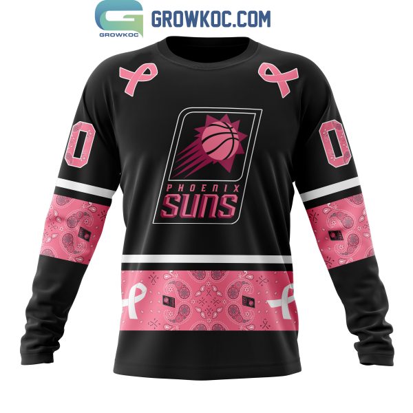 Phoenix Suns NBA Special Design Paisley Design We Wear Pink Breast Cancer Personalized Hoodie T Shirt