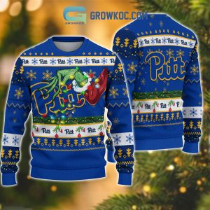 Pittsburgh Panthers NCAA Grinch Christmas Ugly Sweater