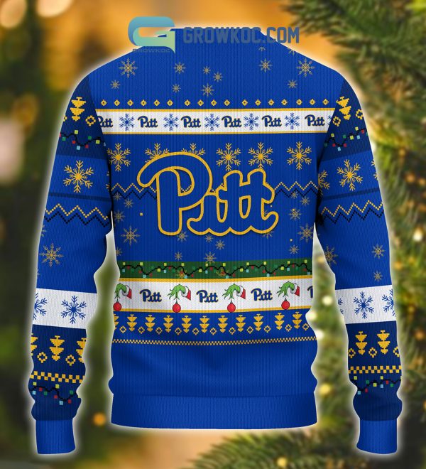 Pittsburgh Panthers NCAA Grinch Christmas Ugly Sweater