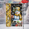 San Francisco 49ers Football Snowman Welcome Christmas Personalized House Gargen Flag