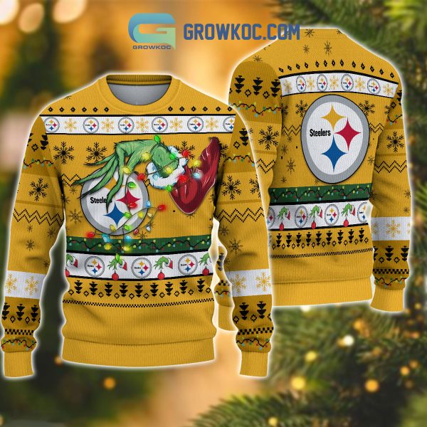 Pittsburgh Steelers NFL Grinch Christmas Ugly Sweater