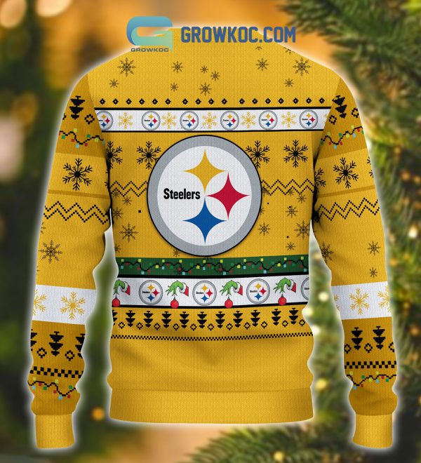 Pittsburgh Steelers NFL Grinch Christmas Ugly Sweater