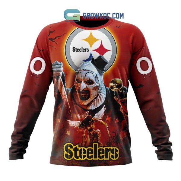 Pittsburgh Steelers NFL Horror Terrifier Ghoulish Halloween Day Hoodie T Shirt