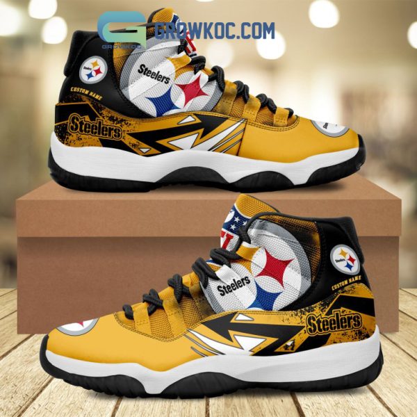 Pittsburgh Steelers NFL Personalized Air Jordan 11 Shoes Sneaker