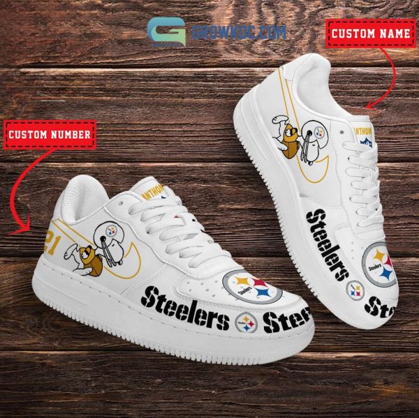 Pittsburgh Steelers NFL Snoopy Personalized Air Force 1 Low Top Shoes