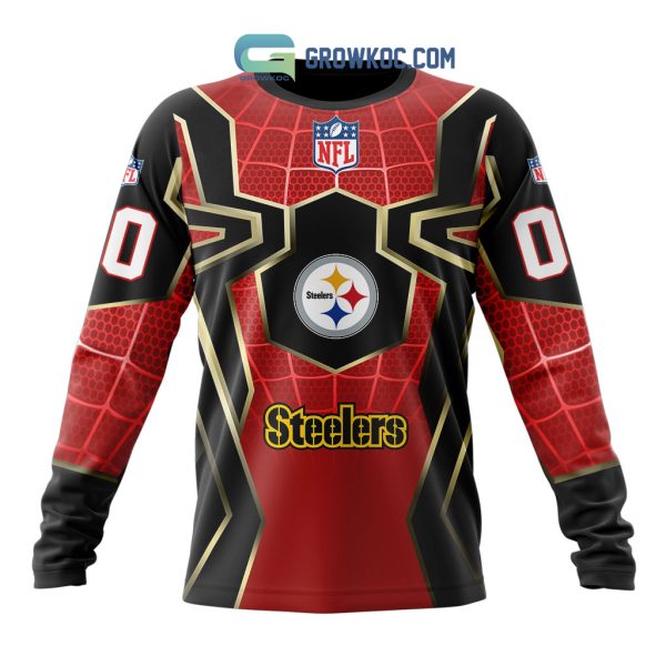 Pittsburgh Steelers NFL Spider Man Far From Home Special Jersey Hoodie T Shirt