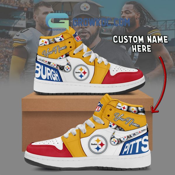 Pittsburgh Steelers Personalized Air Jordan 1 High Top Shoes Sneakers