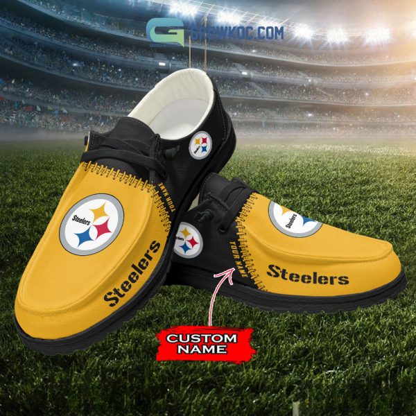 Pittsburgh Steelers Personalized Hey Dude Shoes