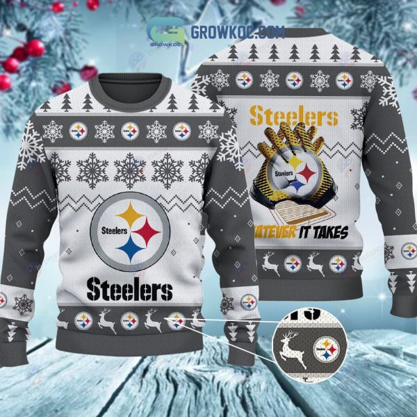 Pittsburgh Steelers Whatever It Takes Christmas Ugly Sweater