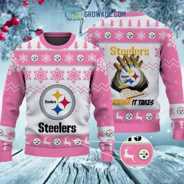 Pittsburgh Steelers Whatever It Takes Christmas Ugly Sweater