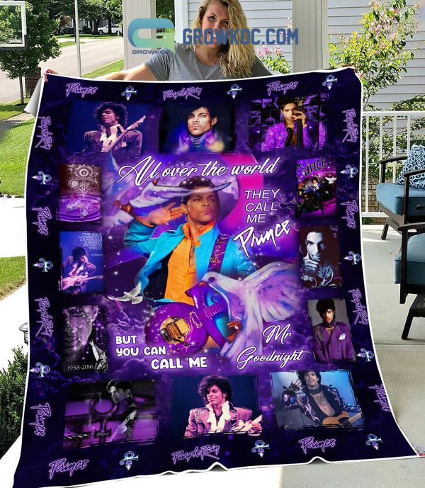 Prince All Over The World They Call Me Prince But You Can Call Me Mr. Goodnight Fleece Blanket Quilt
