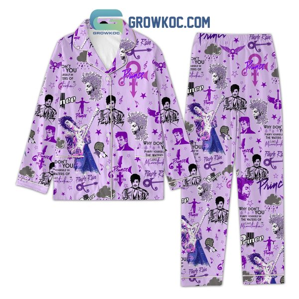 Prince Purple Rain 1958 2016 Memories Pajamas Set