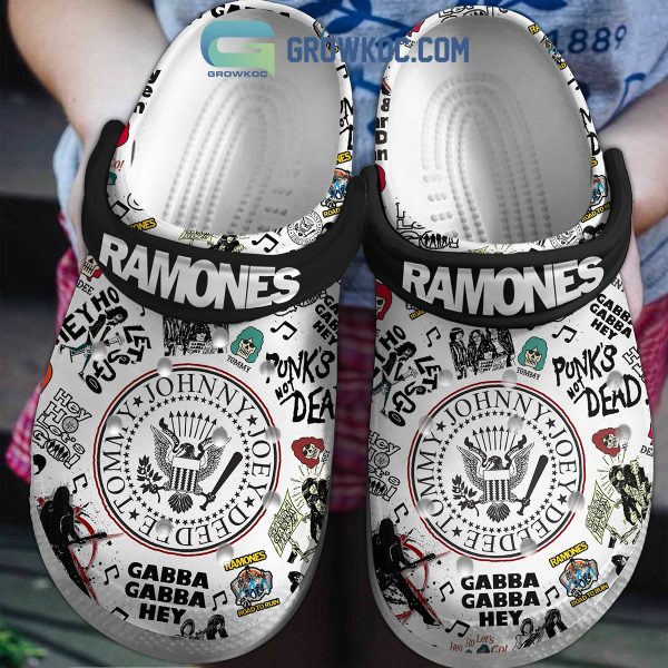 Ramones Punk’s Not Dead Gabba Gabba Hey Clogs Crocs