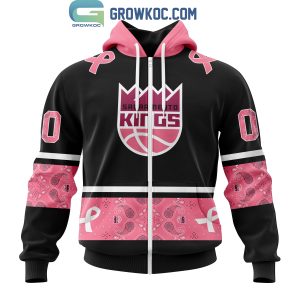 Sacramento Kings NBA Special Design Paisley Design We Wear Pink Breast Cancer Personalized Hoodie T Shirt