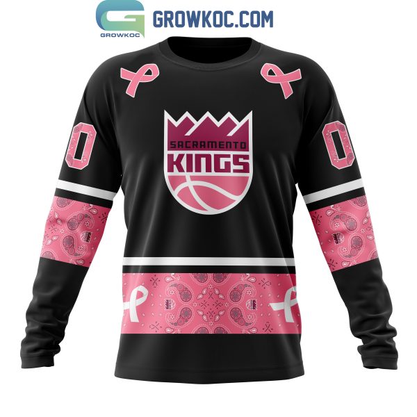 Sacramento Kings NBA Special Design Paisley Design We Wear Pink Breast Cancer Personalized Hoodie T Shirt