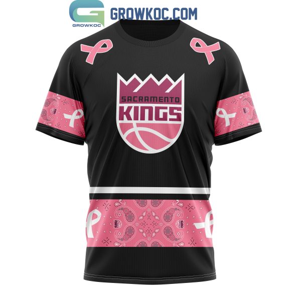 Sacramento Kings NBA Special Design Paisley Design We Wear Pink Breast Cancer Personalized Hoodie T Shirt