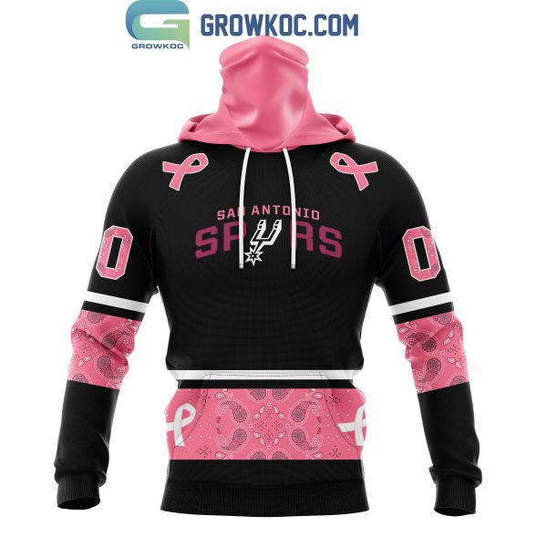 San Antonio Spurs NBA Special Design Paisley Design We Wear Pink Breast Cancer Personalized Hoodie T Shirt