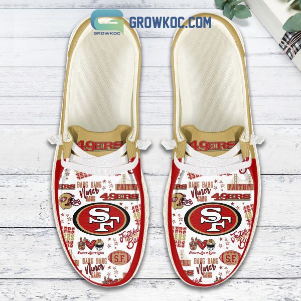 San Francisco 49ers Bang Bang Niner Gang Hey Dude Shoes