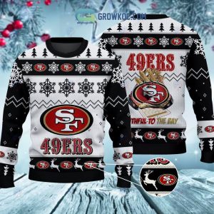 San Francisco 49ers Faithful To The Bay Christmas Ugly Sweater