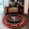 Philadelphia Eagles Keep The Faith Round Rug Carpet