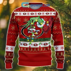 San Francisco 49ers NFL Grinch Christmas Ugly Sweater