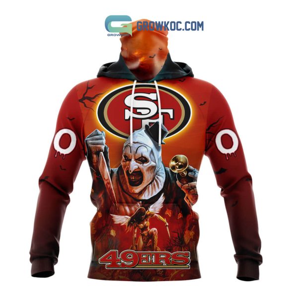 San Francisco 49ers NFL Horror Terrifier Ghoulish Halloween Day Hoodie T Shirt