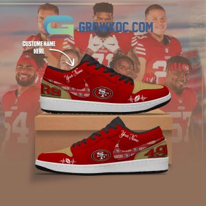 San Francisco 49ers NFL Personalized Air Jordan 1 Shoes