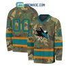 Anaheim Ducks Special Camo Veteran Design Personalized Hockey Jersey