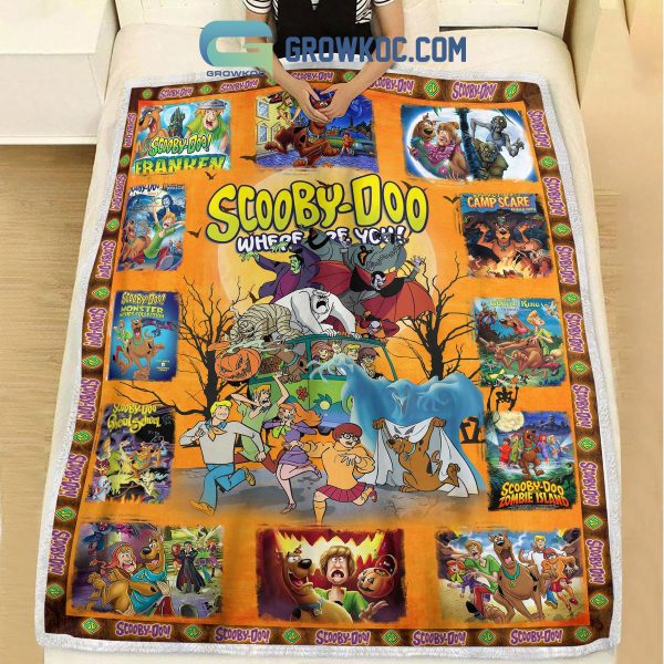 Scooby Doo Where Are You Halloween Fleece Blanket Quilt