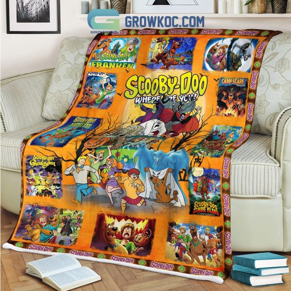 Scooby Doo Where Are You Halloween Fleece Blanket Quilt