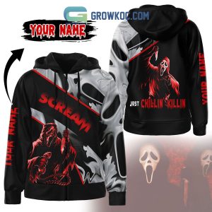 Scream Just Chillin Killin Personalized Hoodie T Shirt