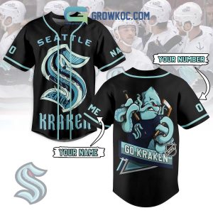 Seattle Kraken Go Kraken Personalized Baseball Jersey