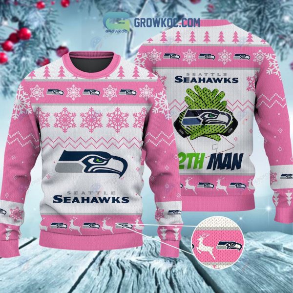 Seattle Seahawks 12th Man Christmas Ugly Sweater