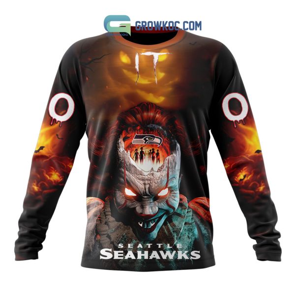 Seattle Seahawks NFL Halloween Badut Mematikan Personalized Hoodie T Shirt