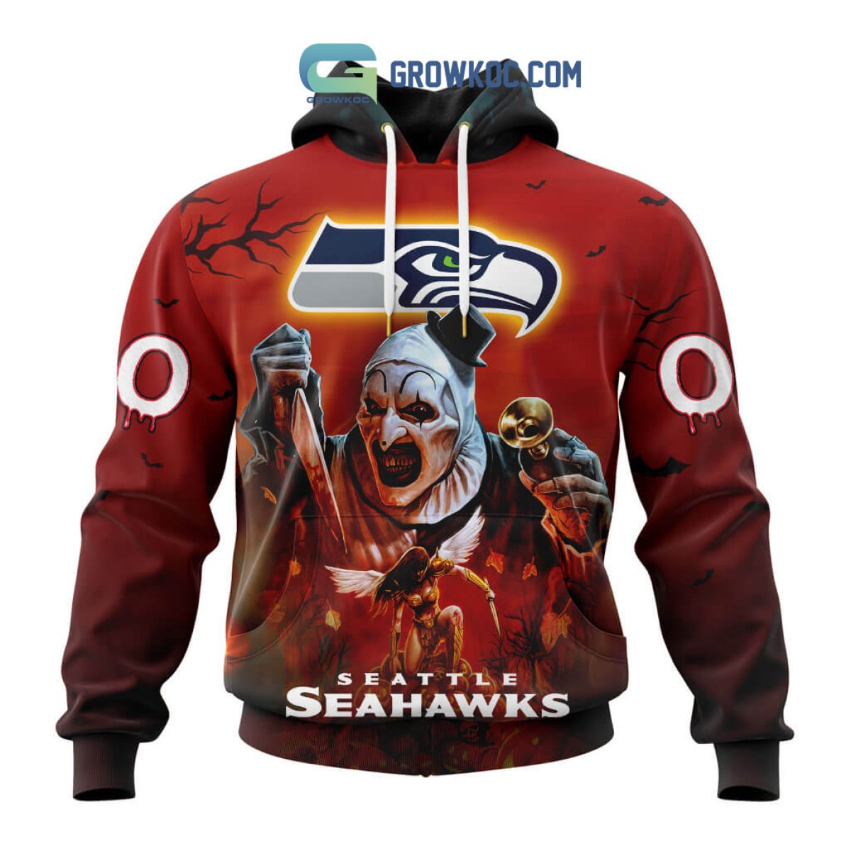 18% OFF Seattle Seahawks Hoodies 3D Halloween Horror Night Sweatshirt  Pullover – 4 Fan Shop